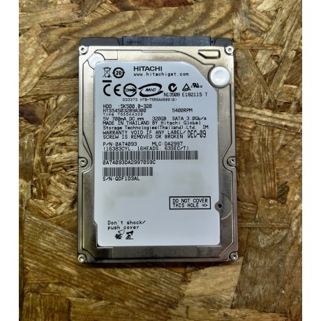 Disco Rígido Hitachi 320GB SATA Recondicionado Ref: 5K500.B 320GB 2.5