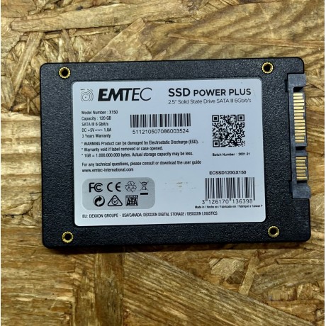 Disco SSD Emtec Power Plus X150 120GB 2.5" SATA III Recondicionado Ref: ECSSD120GX150