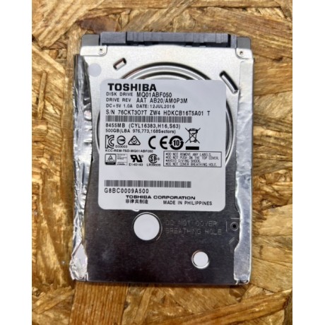 Disco Rigido Toshiba 500GB 2.5" SATA III Recondicionado Ref: MQ01ABF050