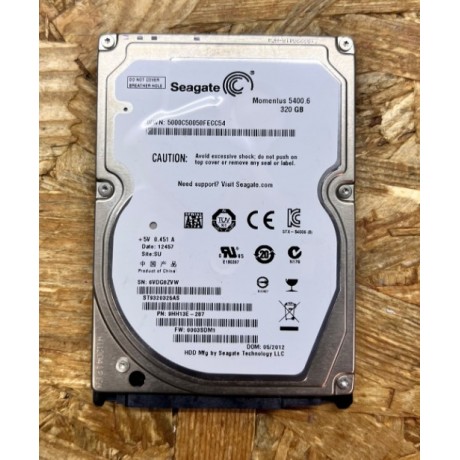 Disco Rigido Seagate 320GB 2.5" SATA II Recondicionado Ref: ST9320325AS