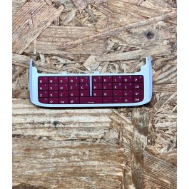 Teclado Qwerty Prata / Vermelho Original Nokia E75 Ref: 9794978