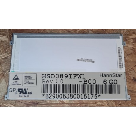 Display 8.9" HannStar Ref: HSD089IFW1 Rev: 0