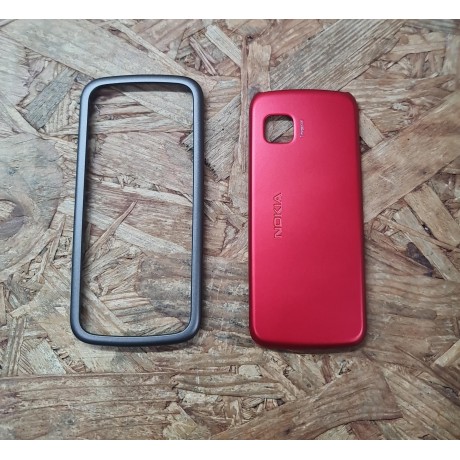 Aro Frame & Tampa de Bateria Vermelho Nokia 5230