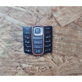 Teclado Nokia 2600 Preto & Laranja Original