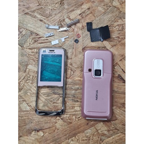 Capa Frontal & Touch & Middle Cover Cinzento Nokia 6120c Original