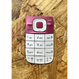Teclado Nokia 6220 Classic Vermelho Cinza Original