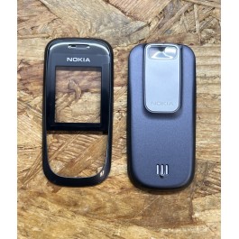 Capa Frontal & Tampa de Bateria Preta Nokia 2680s Original