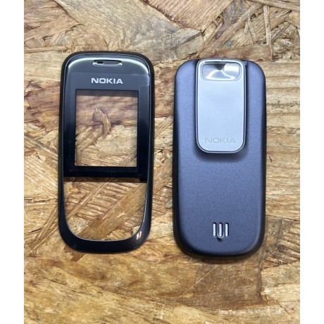Capa Frontal & Tampa de Bateria Preta Nokia 2680s Original