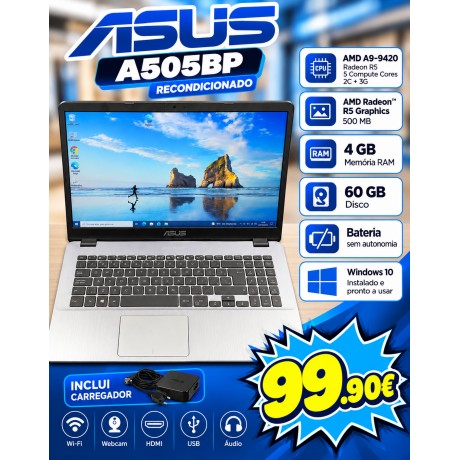 Computador Asus A505B Recondicionado