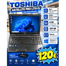 Computador Toshiba Satellite Pro L770-11J Recondicionado