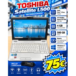 Computador Toshiba Satellite L500 Recondicionado