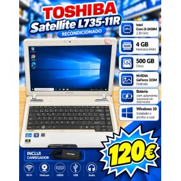 Computador Portátil Toshiba Satellite L735-11R Recondicionado