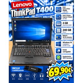 Computador Lenovo ThinkPad T400 Recondicionado