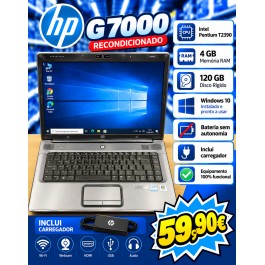 Computador Portátil HP G7000 Recondicionado ( BATERIA NÃO TEM AUTONOMIA )
