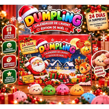 Calendário de Advento de Natal - Squishy Dumpling