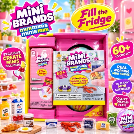 Mini Minis Frigorifico Rosa