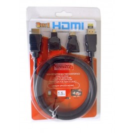 Cabo HDMI 3 em 1